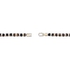 Thumbnail Image 5 of Tiger’s Eye Hexagon Bead Bracelet in Stainless Steel with Yellow Ion Plate - 8.5”