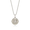 Thumbnail Image 3 of 1/3 CT. T.W. Diamond Compass Pendant in Sterling Silver with 14K Gold Plate - 24”