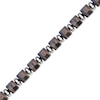 Thumbnail Image 4 of 9.0mm Tiger’s Eye Hexagon Barrel Bead Bracelet in Stainless Steel - 8.5”