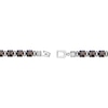 Thumbnail Image 5 of 9.0mm Tiger’s Eye Hexagon Barrel Bead Bracelet in Stainless Steel - 8.5”