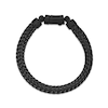 Thumbnail Image 4 of 7.0mm Braided Herringbone Chain Bracelet in Solid Stainless Steel with Matte Black Ion Plate - 8.5”