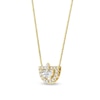 Thumbnail Image 2 of 1/3 CT. T.W. Half-Moon Certified Lab-Grown Diamond Frame Pendant in 14K Gold (F/VS2)