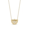 Thumbnail Image 3 of 1/3 CT. T.W. Half-Moon Certified Lab-Grown Diamond Frame Pendant in 14K Gold (F/VS2)