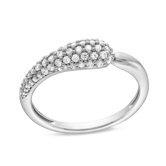 1/3 CT. T.w. Diamond Graduated Teardrop Split Ring in 10K Gold