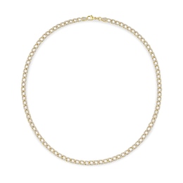 2-1/2 CT. T.W. Diamond Curb Chain Necklace in Solid 10K Gold - 16”