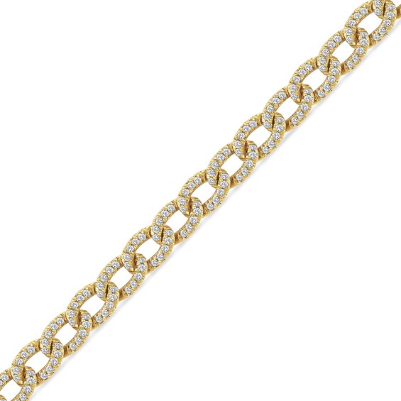 2-1/2 CT. T.w. Diamond Curb Chain Necklace in Solid 10K Gold - 16â