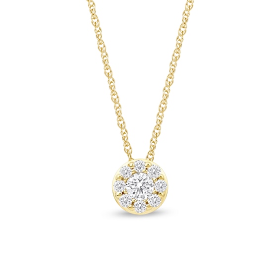 1/4 CT. T.w. Certified Lab-Grown Multi-Diamond Pendant in 14K Gold (F/Si2)