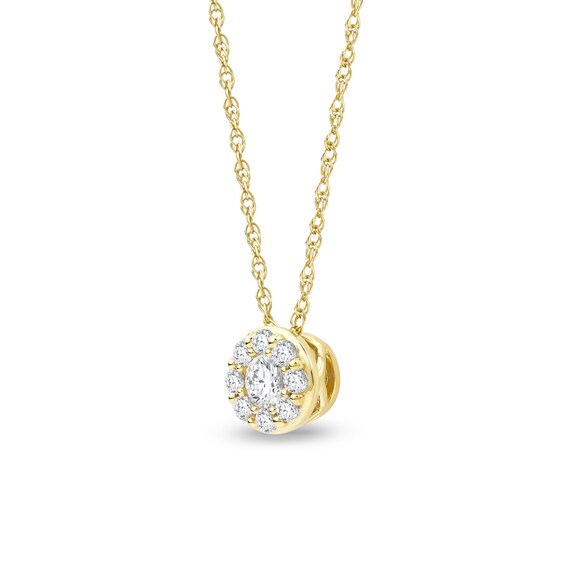 1/4 CT. T.w. Certified Lab-Grown Multi-Diamond Pendant in 14K Gold (F/Si2)