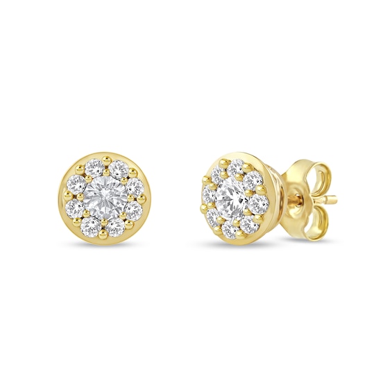 1/2 CT. T.w. Lab-Grown Multi-Diamond Stud Earrings in 14K Gold (F/Si2)
