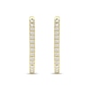 Thumbnail Image 3 of 1/2 CT. T.W. Diamond U-Hoop Earrings in 10K Gold