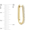 Thumbnail Image 4 of 1/2 CT. T.W. Diamond U-Hoop Earrings in 10K Gold
