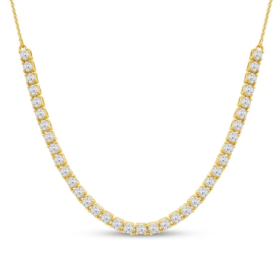 2 CT. T.w. Certified Lab-Grown Diamond Line Necklace in 14K Gold (F/Si2)