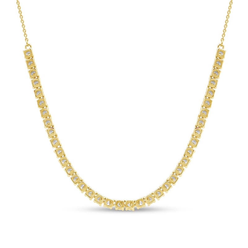 Main Image 3 of 2 CT. T.W. Certified Lab-Grown Diamond Line Necklace in 14K Gold (F/SI2)
