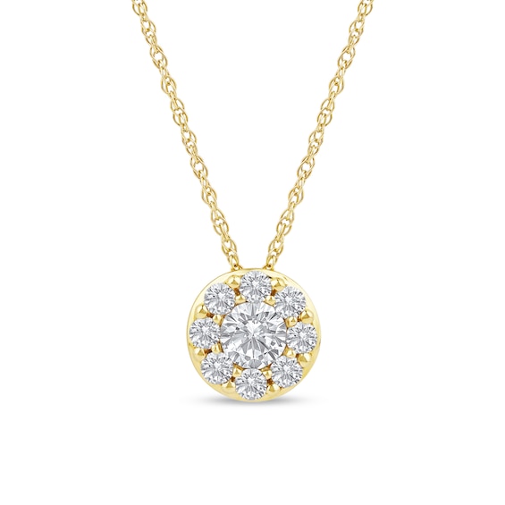 1/2 CT. T.w. Certified Lab-Grown Multi-Diamond Pendant in 14K Gold (F/Si2)