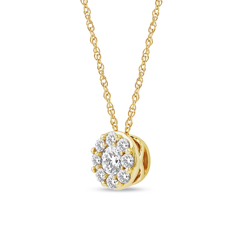 Main Image 2 of 1/2 CT. T.W. Certified Lab-Grown Multi-Diamond Pendant in 14K Gold (F/SI2)