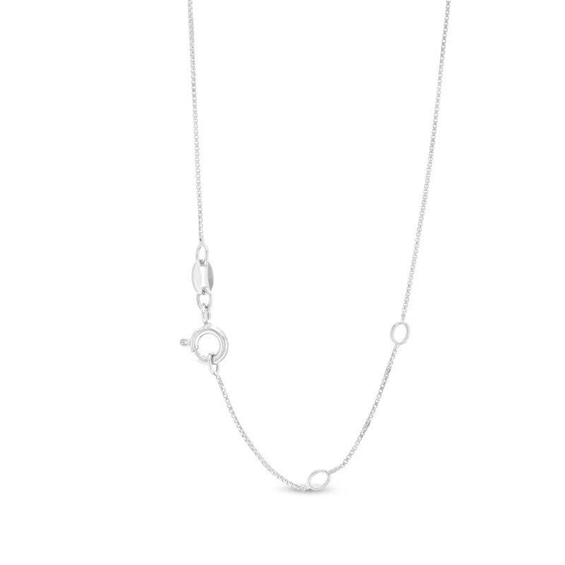 Main Image 6 of 1 CT. T.W. Certified Lab-Grown Diamond Graduated Curved Nine Stone Necklace in 14K White Gold (F/SI2)