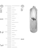 Thumbnail Image 2 of 20.6mm Grooved Hoop Earrings in Semi-Solid Sterling Silver
