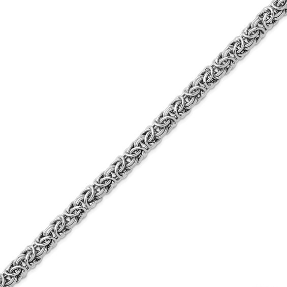 7.5mm Byzantine Chain Bracelet in Hollow Sterling Silver - 7.5â