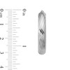 Thumbnail Image 2 of 30.75mm Grooved Hoop Earrings in Semi-Solid Sterling Silver