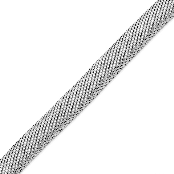 17.2mm Mesh Snake Chain Bracelet in Hollow Sterling Silver - 8â