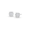 Thumbnail Image 1 of 1/2 CT. T.W. Multi-Diamond Stud Earrings in 10K White Gold