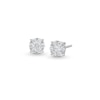 Thumbnail Image 1 of 1/3 CT. T.W. Multi-Diamond Stud Earrings in 10K White Gold