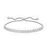 Thumbnail Image 1 of 1/2 CT. T.W. Diamond Miracle "S" Bolo Bracelet in Sterling Silver - 9.5"