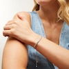 Thumbnail Image 2 of 1/2 CT. T.W. Diamond Miracle "S" Bolo Bracelet in Sterling Silver - 9.5"