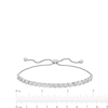 Thumbnail Image 3 of 1/2 CT. T.W. Diamond Miracle "S" Bolo Bracelet in Sterling Silver - 9.5"