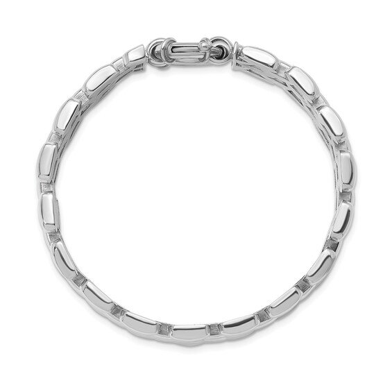 22.5mm Five-Row Link Bracelet in Solid Sterling Silver - 7.5"
