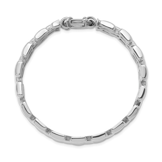 22.5mm Five-Row Link Bracelet in Solid Sterling Silver - 8.0”