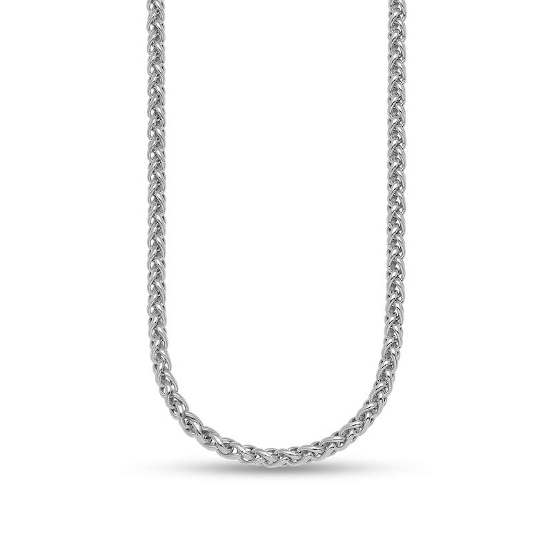 Main Image 1 of 3.0mm Wheat Chain Necklace in Hollow Sterling Silver - 18"