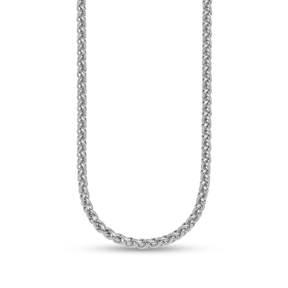 3.0mm Wheat Chain Necklace in Hollow Sterling Silver - 20"
