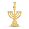 Thumbnail Image 1 of Menorah with Scrollwork Necklace Charm in Solid 14K Gold