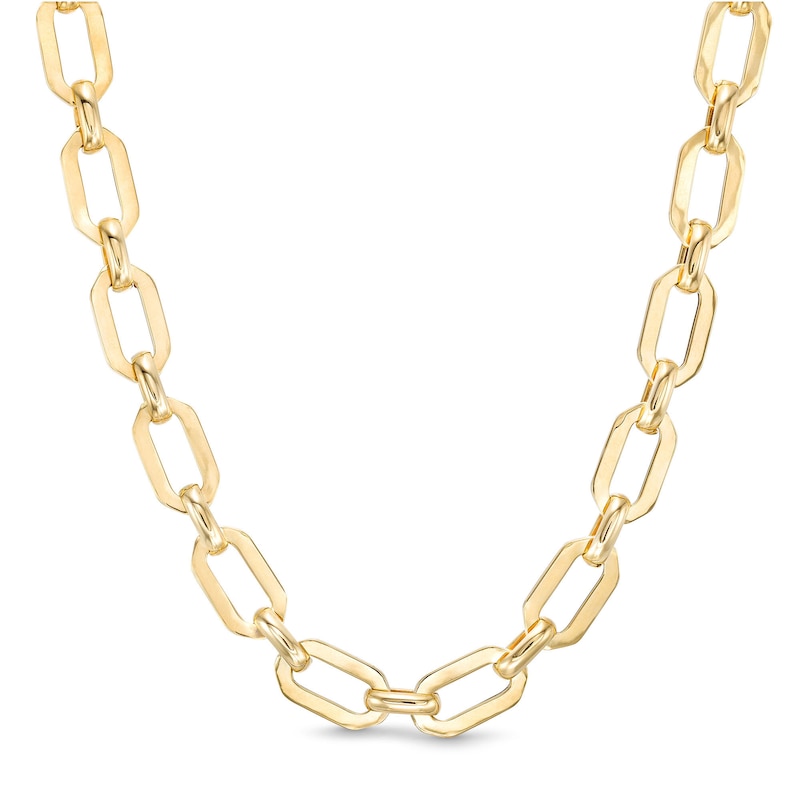Main Image 1 of 11.0mm Prisma Link Chain Necklace in Hollow 14K Gold - 20”