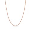 Thumbnail Image 1 of 1.25mm Singapore Chain Necklace in Solid 14K Rose Gold - 18"