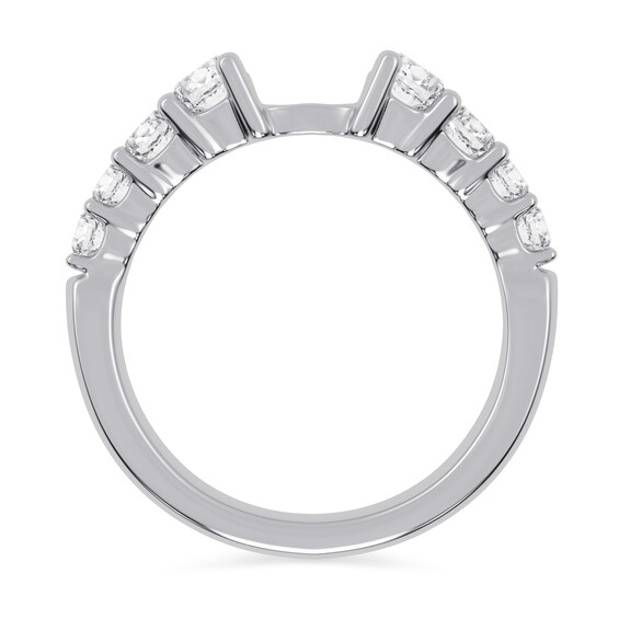 3/4 CT. T.w. Certified Lab-Grown Diamond Graduated Semi Mount in 14K Gold (F/Vs2