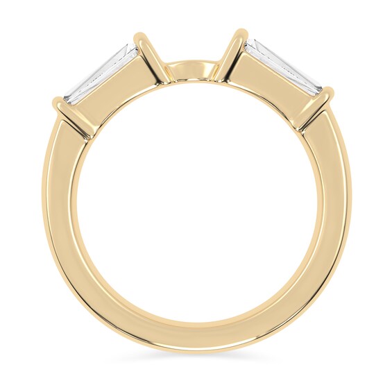 5/8 CT. T.w. Baguette Certified Lab-Grown Diamond Three Stone Semi Mount in 14K Gold (F/Vs2)