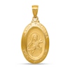 Thumbnail Image 1 of Saint Theresa Oval Medal Necklace Charm in Solid 14K Gold
