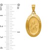 Thumbnail Image 2 of Saint Theresa Oval Medal Necklace Charm in Solid 14K Gold