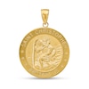 Thumbnail Image 1 of Saint Christopher Protect Us Medal Necklace Charm in Solid 14K Gold