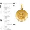 Thumbnail Image 2 of Saint Mark Pray for Us Medal Necklace Charm in Hollow 14K Gold
