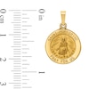 Thumbnail Image 2 of Saint Peregrine Pray for Us Medal Necklace Charm in Hollow 14K Gold