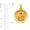 Thumbnail Image 2 of Saint Rita Pray for Us Medal Necklace Charm in Hollow 14K Gold