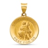 Thumbnail Image 1 of Saint Rocco Pray for Us Medal Necklace Charm in Hollow 14K Gold