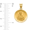 Thumbnail Image 2 of Saint Vincent Pray for Us Medal Necklace Charm in Hollow 14K Gold