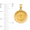 Thumbnail Image 2 of San Miguel de Arcangel Medal Necklace Charm in Hollow 14K Gold