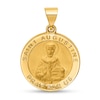 Thumbnail Image 1 of Saint Augustine Pray for Us Medal Necklace Charm in Hollow 14K Gold