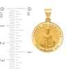 Thumbnail Image 2 of Saint Augustine Pray for Us Medal Necklace Charm in Hollow 14K Gold