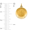 Thumbnail Image 2 of Our Guardian Angel Protect Us Medal Charm in Solid 14K Gold